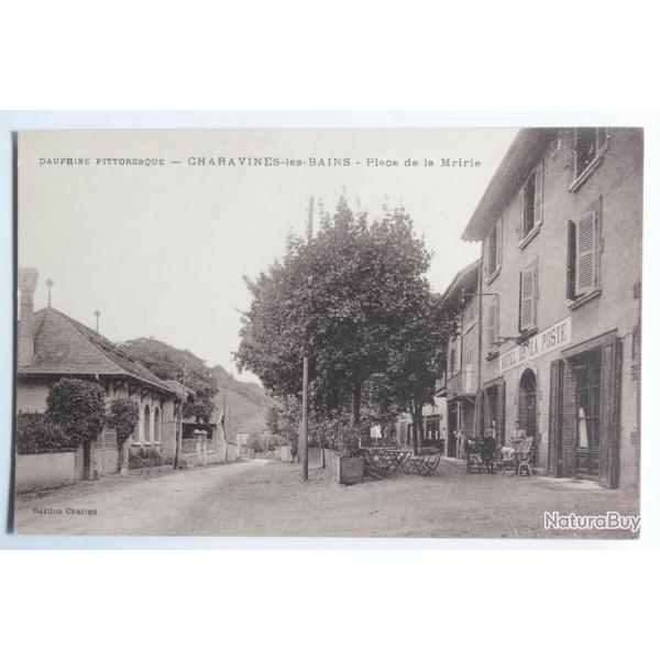 CPA Is�re Charavines-les-Bains Place de la Mairie H�tel de la Poste