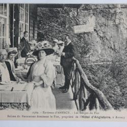 CPA Haute-Savoie Annecy Gorges du Fier Restaurant Hôtel d'Angleterre