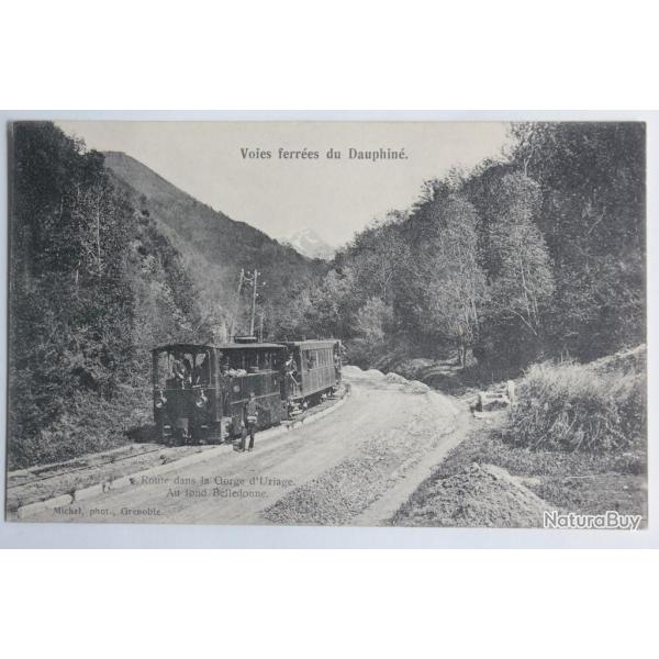 CPA Is�re Voies ferr�es du Dauphin� Gorge d'Uriage Belledonne