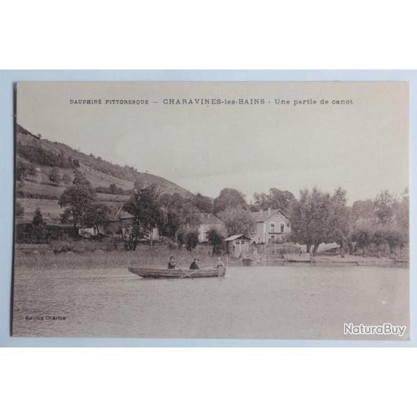 CPA Is�re Charavines-les-Bains Une partie de canot