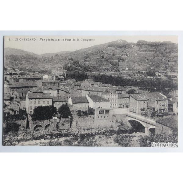 CPA Ard�che Le Cheylard  Vue g�n�rale et le Pont de la Ginguette