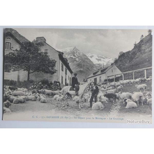 CPA Loz�re Hautes-Pyr�n�es Gavarnie Le d�part pour la montagne Moutons