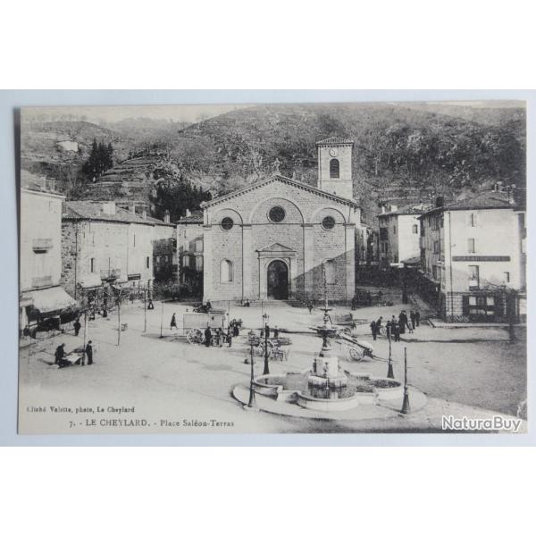 CPA Ard�che Le Cheylard Place Sal�on-Terras