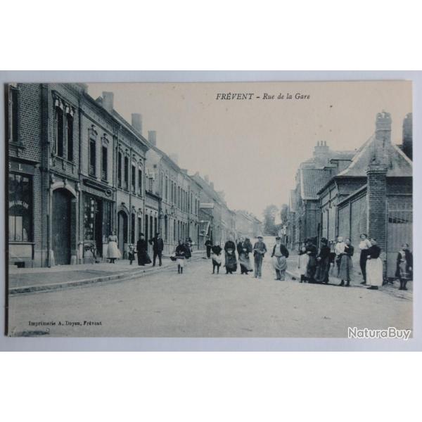 CPA Pas-de-Calais Fr�vent Rue de la Gare