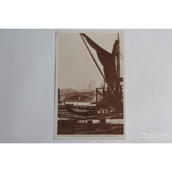 CPA Angleterre St Paul's and Blackfriars Bridge from the Thames London