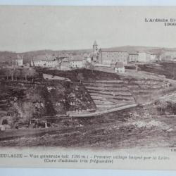 CPA Ardèche Ste Eulalie Vue générale Premier village baigné par la Loire