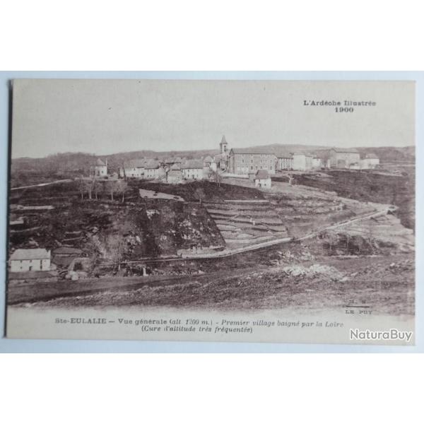CPA Ard�che Ste Eulalie Vue g�n�rale Premier village baign� par la Loire