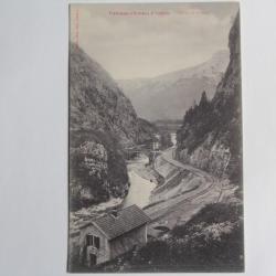 CPA Haute-Savoie Tramway d'Annecy à Thônes Défilé de Dingy