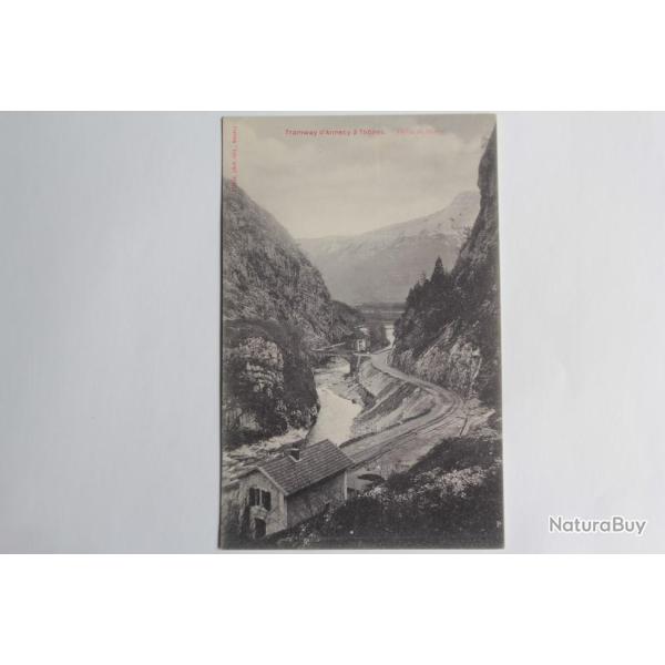 CPA Haute-Savoie Tramway d'Annecy � Th�nes D�fil� de Dingy