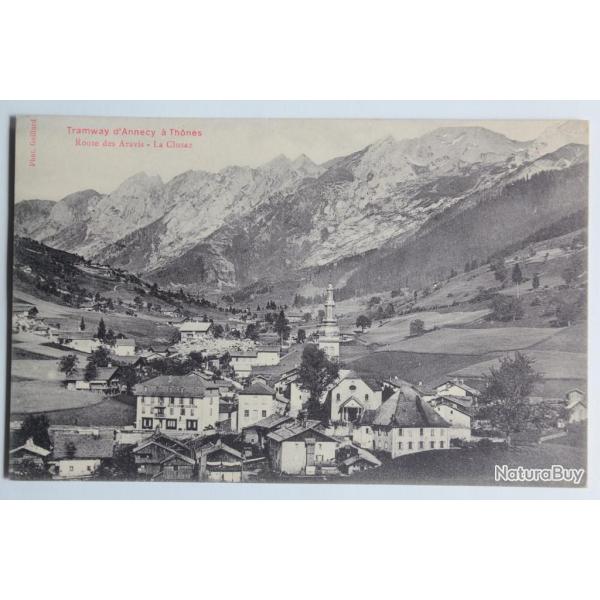 CPA Haute-Savoie Tramway d'Annecy � Th�nes Route des Aravis La Clusaz