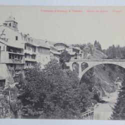 CPA Haute-Savoie Tramway d'Annecy à Thônes Route des Aravis Flumet