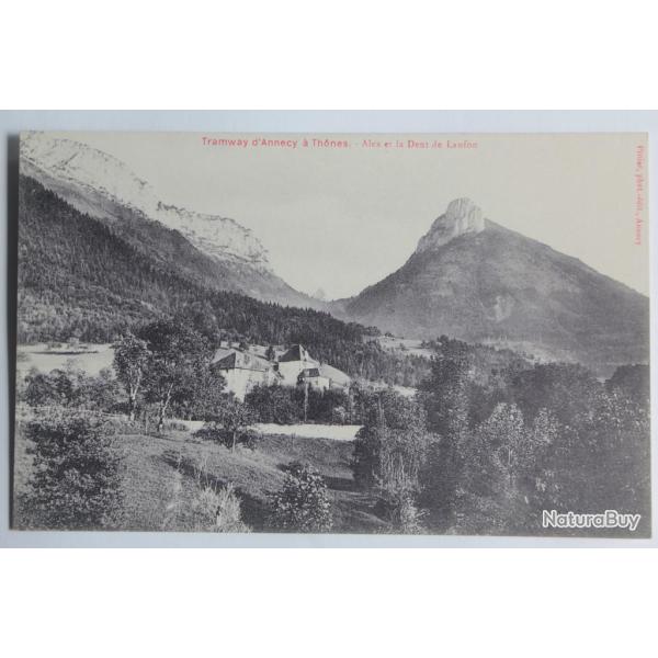 CPA Haute-Savoie Tramway d'Annecy � Th�nes Alex Dent de Lanfon