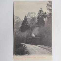 CPA Haute-Savoie Tramway d'Annecy à Thônes Dent de Lanfon