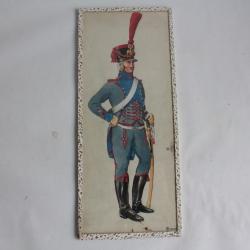 Aquarelle André Bronner Garde impériale Train d'artillerie Militaria