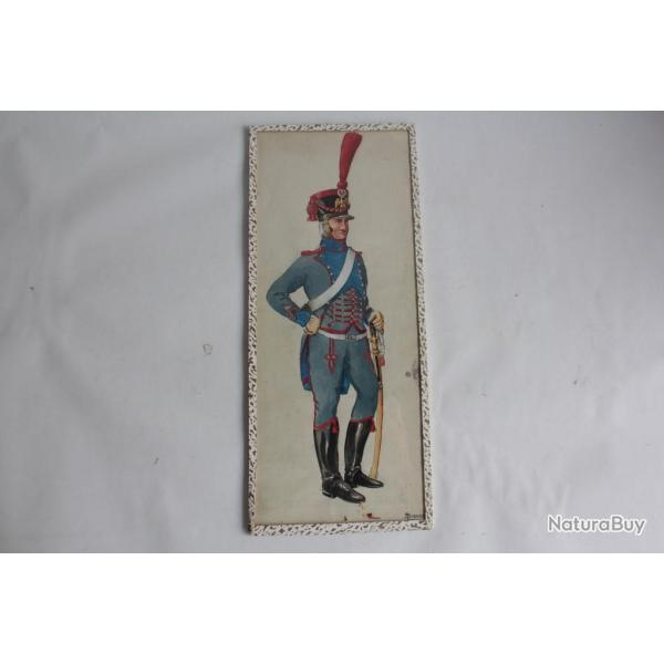 Aquarelle Andr Bronner Garde impriale Train d'artillerie Militaria