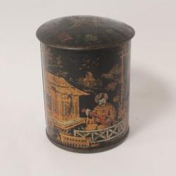 Boîte à thé tôle lithographiée Thé de chine Aiguebelle Père trappistes