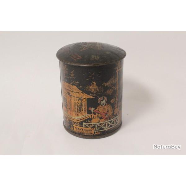 Bo�te � th� t�le lithographi�e Th� de chine Aiguebelle P�re trappistes