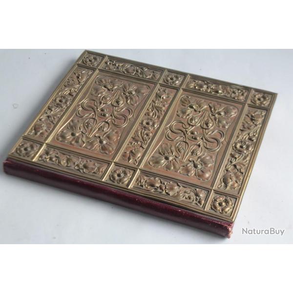 critoire buvard laiton repouss Art Nouveau