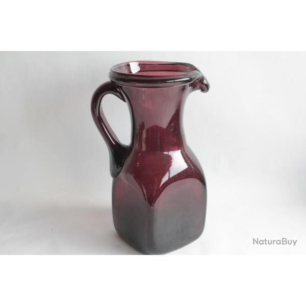 Pichet verre souffl� design
