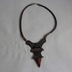 Collier Touareg agate Bijoux ethnique