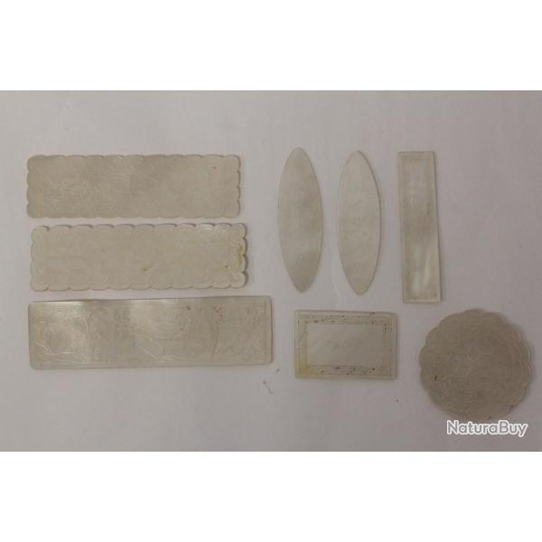 8 Jetons de Jeu Nacre Chine