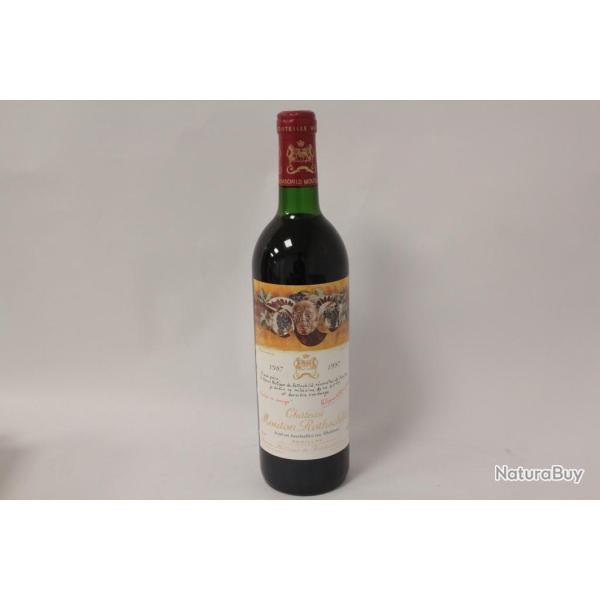 Vin Ch�teau Mouton Rothschild Paulliac 1er grand cru class� 1987