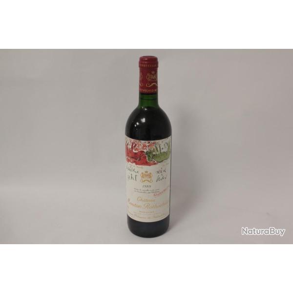 Vin Ch�teau Mouton Rothschild Paulliac 1er grand cru class� 1989