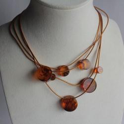 Collier fantaisie design acétate