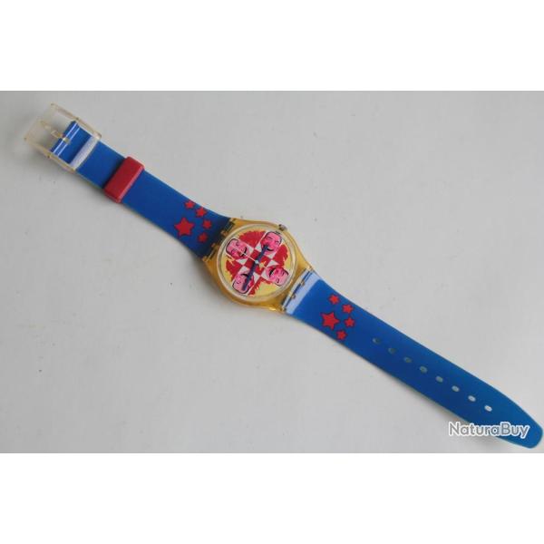 SWATCH Bracelet Montre Wild Laugh de Yue Min Jun GJ117 1996