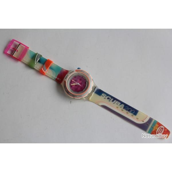 SWATCH Bracelet Montre Scuba 200 Bite the wave SDK912