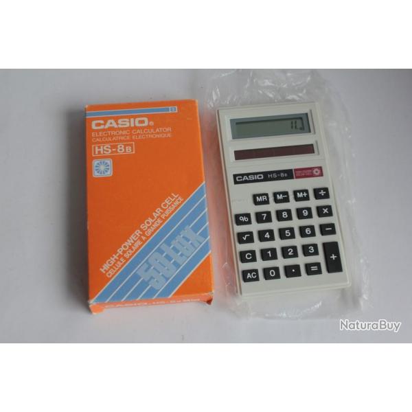 Calculatrice solaire vintage CASIO HS-8B