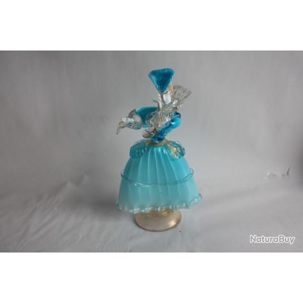 Sculpture verre Couple Marquis et marquise Murano