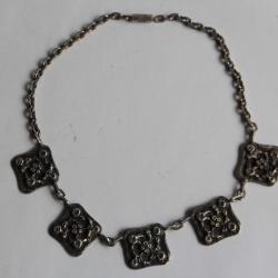Collier bronze argent&eacute; YVONNE TINDAS Bijoux d'artiste