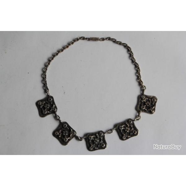 Collier bronze argent� YVONNE TINDAS Bijoux d'artiste