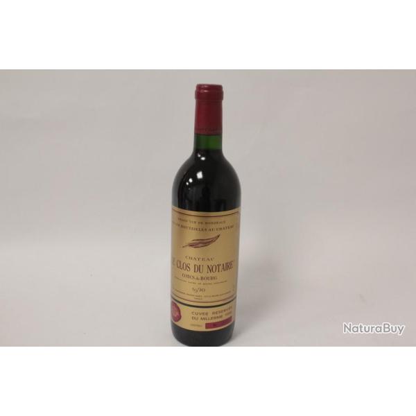 Vin Ch�teau Le Clos du Notaire C�tes de Bourg 1990