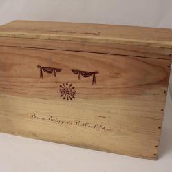 Caisse 12 Bouteilles Vin Mise de la Baronnie Médoc 1990 Rothschild