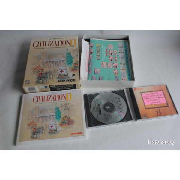 Jeu vido PC Civilization II Big box PAL