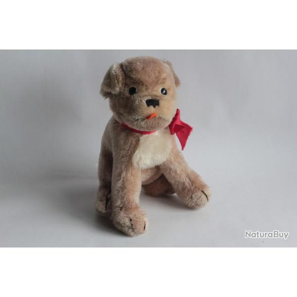 STEIFF Chien peluche mohair Mopsy