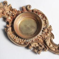 Porte montre à gousset mural bronze XIXe siècle