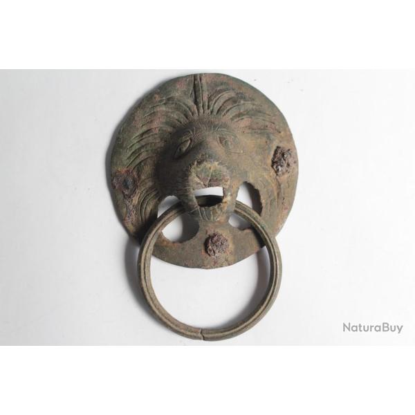 Poign�e T�te de lion bronze Romain IIe-IIIe si�cle
