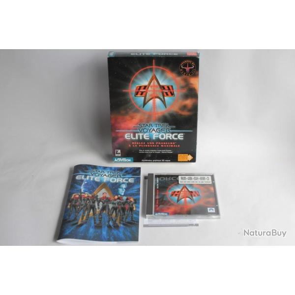 Jeu vido PC Star Trek Voyager Elite Force Big box PAL