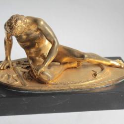 Statuette bronze doré La Gaule Mourante