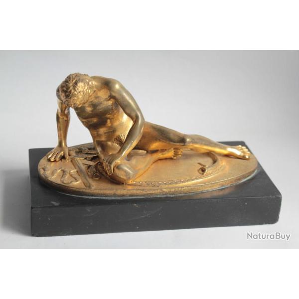 Statuette bronze dor� La Gaule Mourante