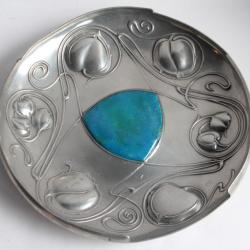 Plat émaillé Archibald Knox Tudric Liberty & Co Art nouveau