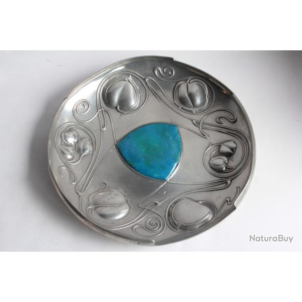 Plat �maill� Archibald Knox Tudric Liberty & Co Art nouveau