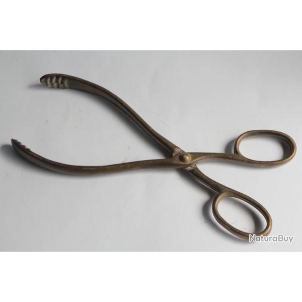 Ancienne Pince � braise laiton