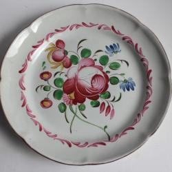 Assiette faïence de l'Est Les Islettes XIXe siècle