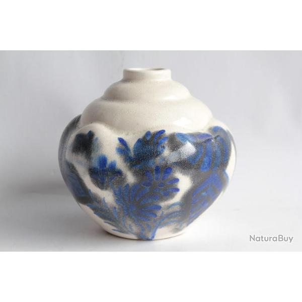 Vase cramique Tunnel Berlot Mussier Art dco