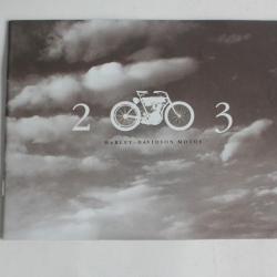 Brochure Harley Davidson 100 ans motorcycles 2003