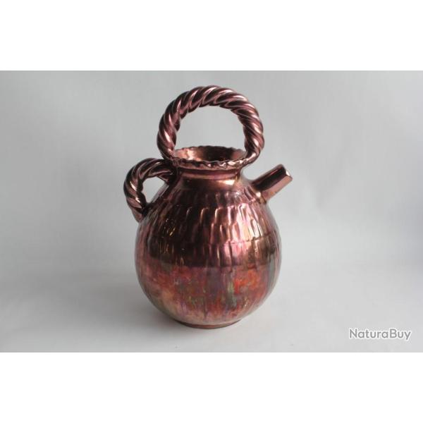 Pichet c�ramique lustr�e Jean GAZIELLO Vallauris